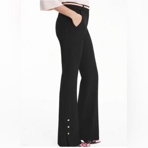 White House Black Market Black Knit Skinny Boot Pants Size 8 NWT